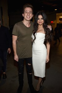 Charlie Puth and Selina Gomez at Jingle Ball 2015