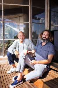 Kelly Slater with Outerknown creative director John Moore