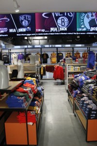 Inside the NBA store.