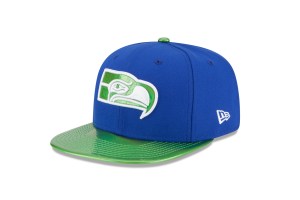 Marshawn Lynch's Seattle Seahawks New Era cap.