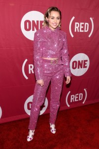Miley Cyrus performs at One Campaign event
