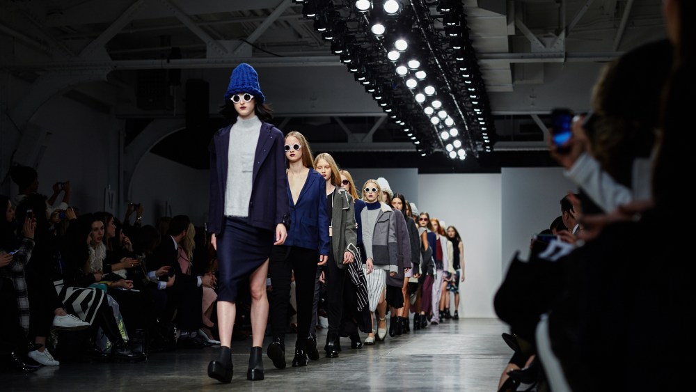 Inside Pier59 during Fall '15 fashion week.