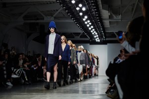 Inside Pier59 during Fall '15 fashion week.