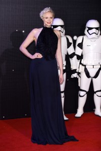Gwendoline Christie 'Star Wars: The Force Awakens' film premiere, London, Britain - 16 Dec 2015