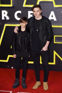 Brooklyn and Romeo Beckham