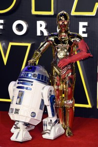 R2D2 and C3PO 'Star Wars: The Force Awakens' film premiere, London, Britain - 16 Dec 2015