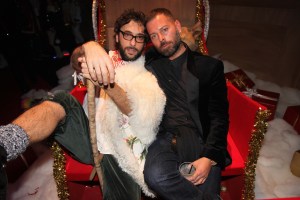 Lorenzo Serafini and Fausto Puglisi sgura christmas party