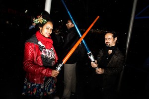 Street Style at Star Wars Opening Night in New York City.