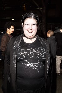 Street Style at Star Wars Opening Night in New York City.