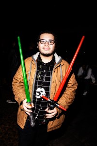 Street Style at Star Wars Opening Night in New York City.