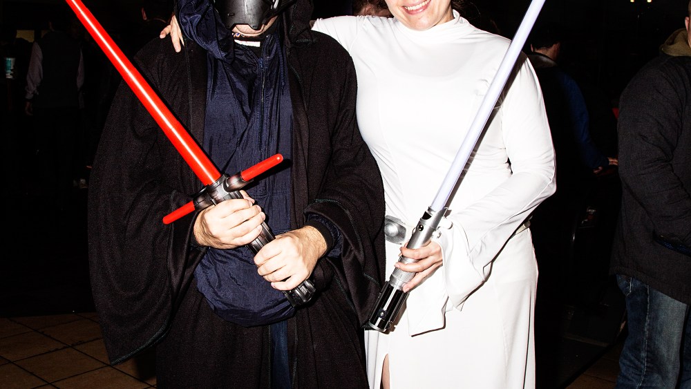 Street Style at Star Wars Opening Night in New York City.