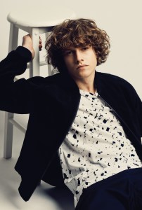 Whyred’s suede jacket, cotton T-shirt and Cmmn Swdn’s cotton short.