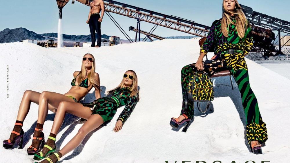 The Versace ad featuring Gigi Hadid, shot by Steven Klein.