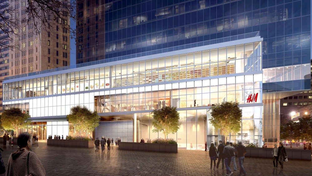 Rendering of H&M World Trade Center store