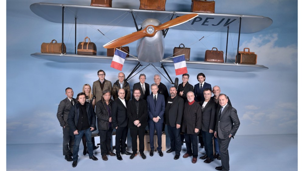 Olivier Saillard, Jean-Michel Othoniel, Delphine Arnault, Johan Creten, Yan Pei-Ming, Ange Leccia, Laurent Grasso, Olafur Eliasson, Christian de Portzamparc, Bernard Arnault, Daniel Buren, Pierre Ardouvin, Robert Carsen, Claude Rutault, Gautier Capucon, Fabrice Hyber, Georges Tony Stoll and Michael Burke