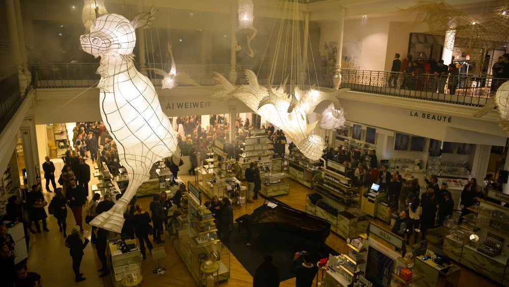 Ai Weiwei display Bon Marché