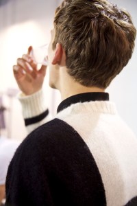 Backstage at AMI Alexandre Mattiussi Men's Fall 2016