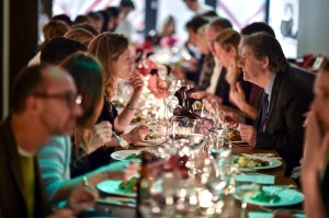 scene Anya Hindmarch dinner