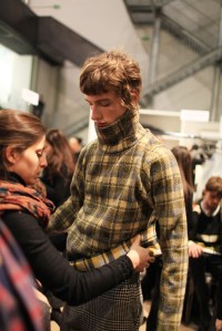 Backstage at Fendi Men's Fall 2016