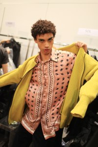 Backstage at Fendi Men's Fall 2016