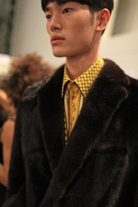Backstage at Fendi Men's Fall 2016