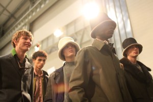 Backstage at Fendi Men's Fall 2016