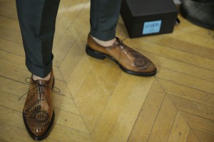 Backstage at Berluti Men's Fall 2016