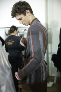 Backstage at Berluti Men's Fall 2016
