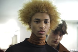 Backstage at Berluti Men's Fall 2016