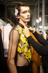 Backstage at Ann Demeulemeester Men's RTW Fall 2016