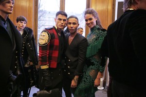Backstage at Balmain Men's RTW Fall 2016