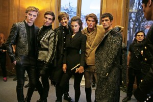 Backstage at Balmain Men's RTW Fall 2016