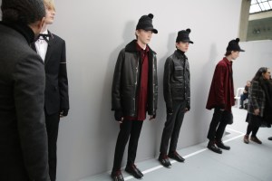 Backstage at Dior Homme men's RTW Fall 20
