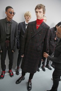 Backstage at Dior Homme men's RTW Fall 20