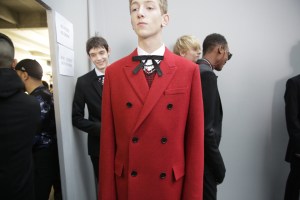 Backstage at Dior Homme men's RTW Fall 20