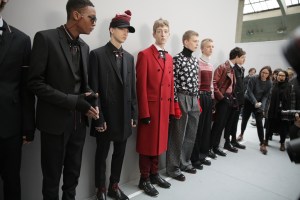 Backstage at Dior Homme men's RTW Fall 20
