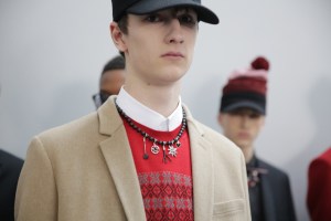 Backstage at Dior Homme men's RTW Fall 20