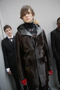 Backstage at Dior Homme men's RTW Fall 20