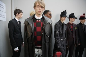 Backstage at Dior Homme men's RTW Fall 20