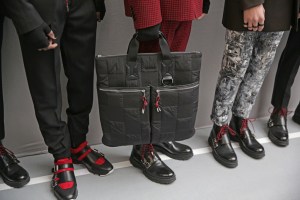 Backstage at Dior Homme men's RTW Fall 20