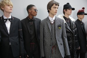 Backstage at Dior Homme men's RTW Fall 20