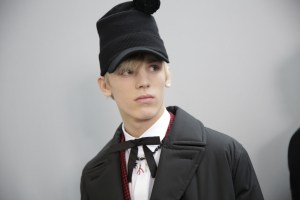 Backstage at Dior Homme men's RTW Fall 20
