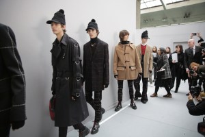 Backstage at Dior Homme men's RTW Fall 20