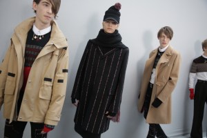 Backstage at Dior Homme men's RTW Fall 20