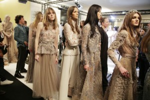 Backstage at Elie Saab Couture Spring 2016