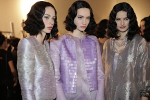 Backstage at Giorgio Armani Privé Couture Spring 2016