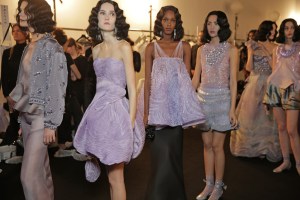 Backstage at Giorgio Armani Privé Couture Spring 2016