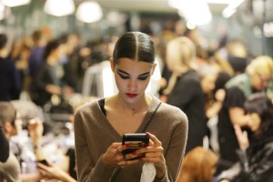 Backstage at Jean Paul Gaultier Couture Spring 2016