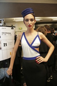 Backstage at Jean Paul Gaultier Couture Spring 2016