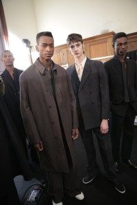 Backstage at Lemaire Men's RTW Fall 2016